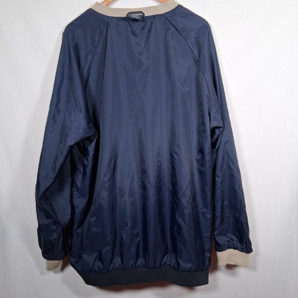 AIRBUS Windbreaker Wind Shirt XL Blue V Neck Pullover Airplane Aviation Flight - Picture 7 of 10